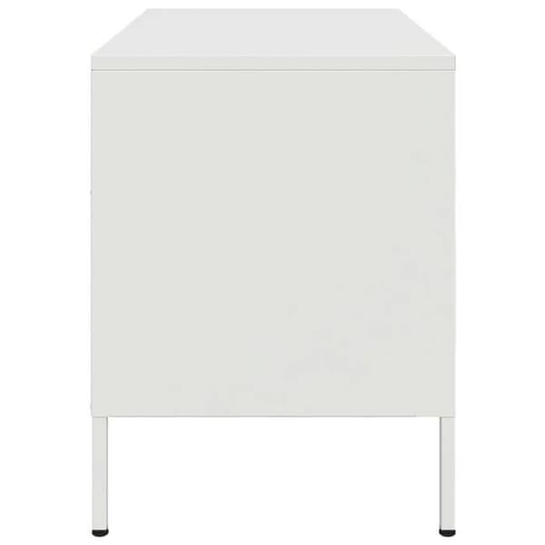 Maison Exclusive - TV-möbel vit 68x39x50,5 cm stål Vit
