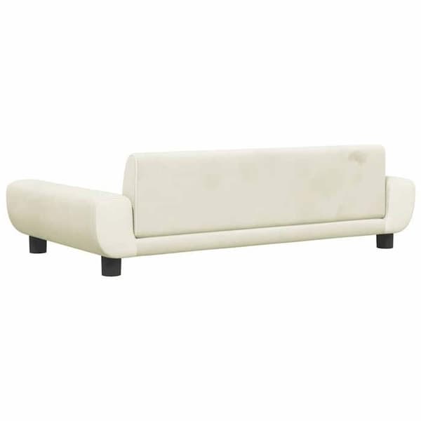 Maison Exclusive - Hundsäng crème 100x54x33 cm sammet Grädde
