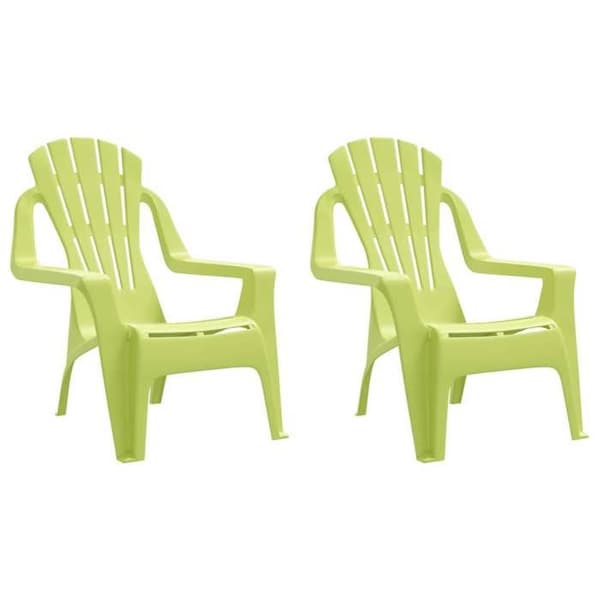 Maison Exclusive - Barnträdgårdsstolar set om 2 grön 37x34x44 cm PP Grön