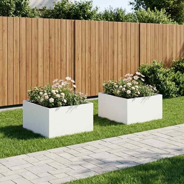 Maison Exclusive - Havekrukke 2 stk Hvid 80 x 80 x 40 cm