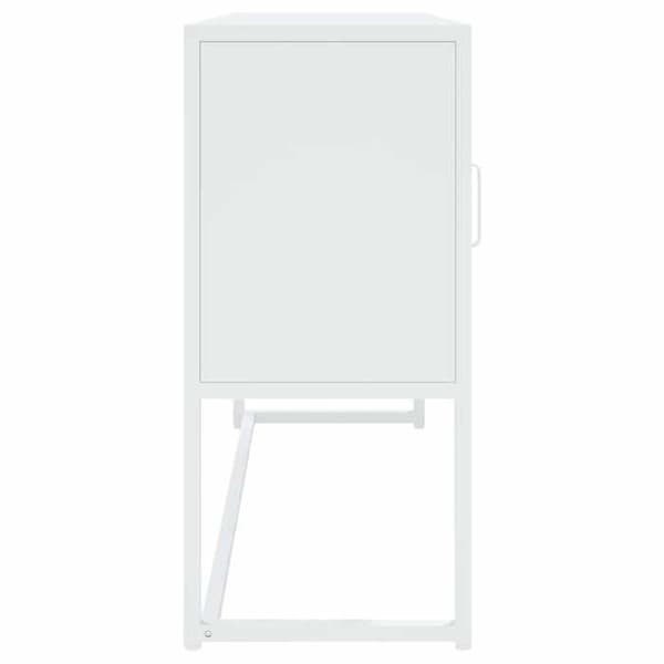 Maison Exclusive - Buffé Vit 105x35x75 cm Stål