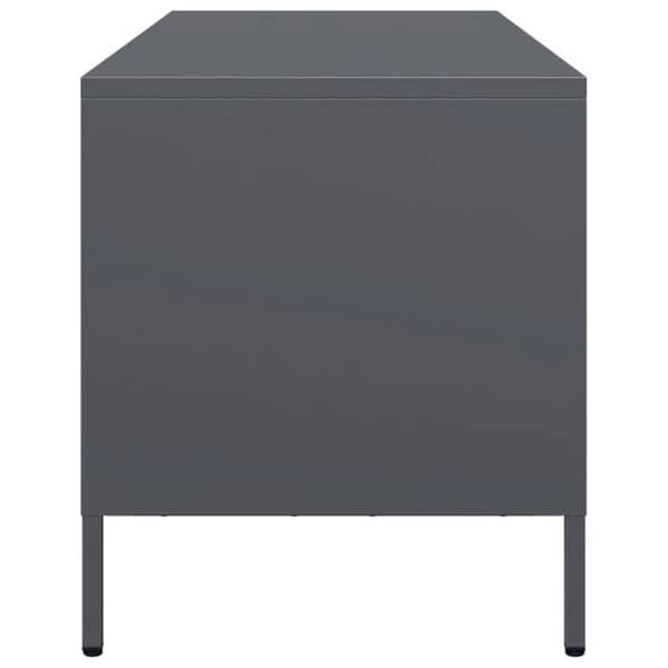 Maison Exclusive - TV-møbel antracit 68x39x43,5 cm koldvalset stål