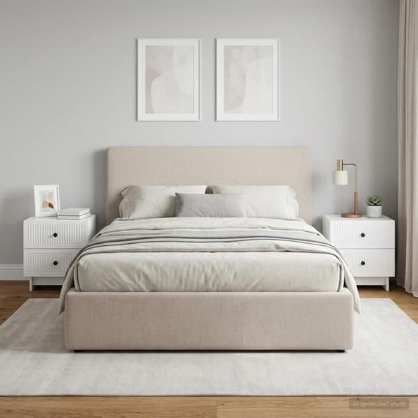 Maison Exclusive - Sängbord 2 st Vit glans 43 x 34,5 x 47,5 cm