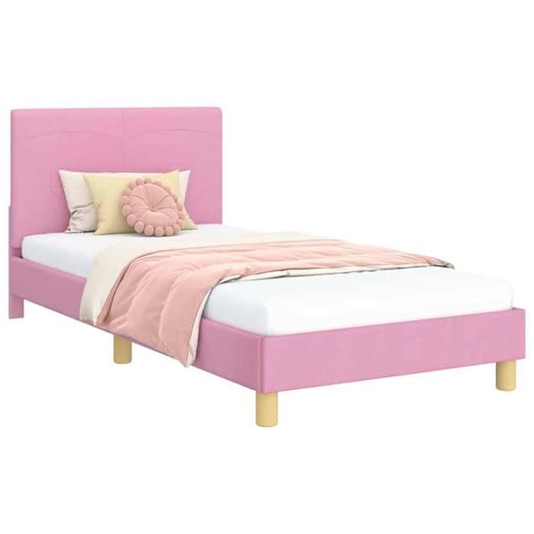 Maison Exclusive - Børneseng med Hovedgærde Rose 90 x 200 cm stof