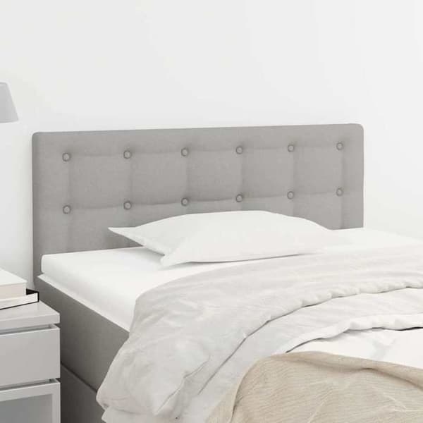 Maison Exclusive - Vaaleanharmaa pääty 100x5x78/88 cm Kangas Ljusgrått