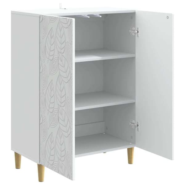 Maison Exclusive - Buffet Hvid 66 x 34,5 x 90 cm Ingeniørtræ