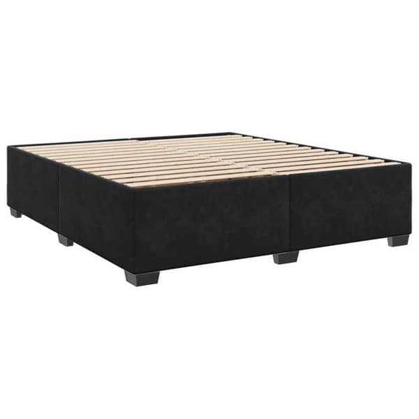 Maison Exclusive - Sängyn runkopatja ja patja Musta 200x200 cm Sametti