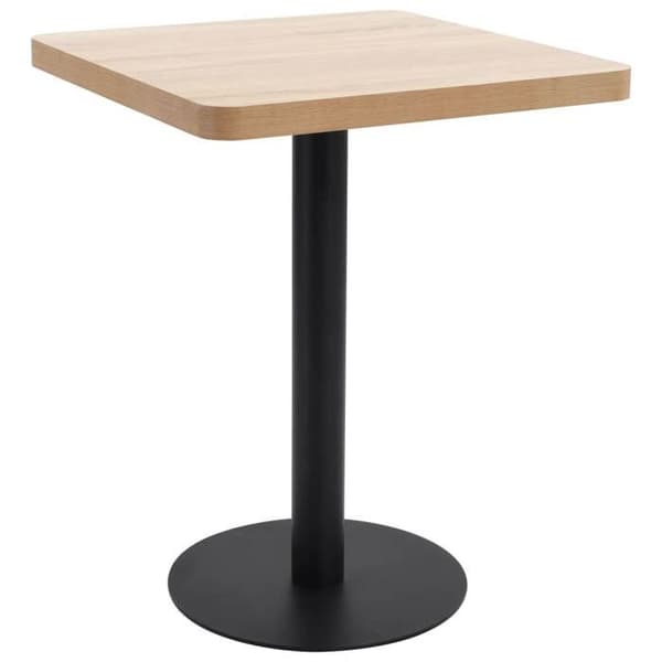 Maison Exclusive - Ljusbrun bistrobord 60x60 cm MDF