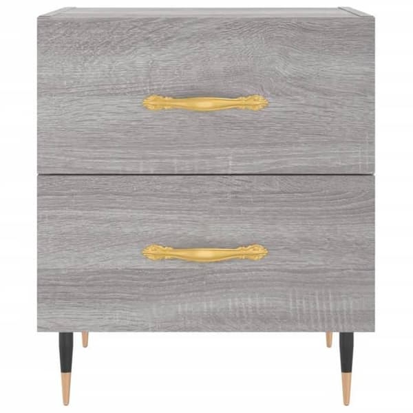 Maison Exclusive - Natborde 2 stk sonoma grå 40x35x47,5 cm sonoma grå