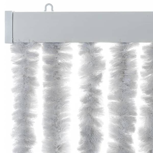 Flugskydd - EXKLUSIV HEM - Chenille - Grå 100x230 cm - För dörr - Polypropen