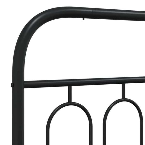 Maison Exclusive - Erstatnings hovedgærde metal sort 100 cm