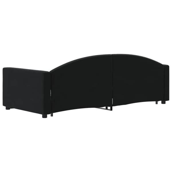 Maison Exclusive - Sovesofa med udtræk uden madras sort 90x200 cm