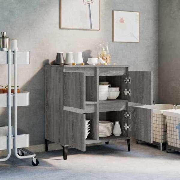 Maison Exclusive - Buffet Sonoma grå 60x35x70 cm Ingenjörsträ Sonoma grå