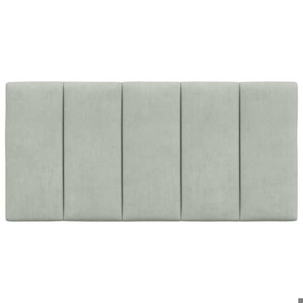 Maison Exclusive - Huvudgavelkudde Hanko ljusgrå 100 cm sammet
