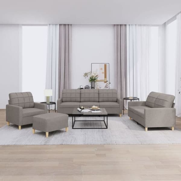 Maison Exclusive - Sæt af 4 sofaer med puder Taupe Stof