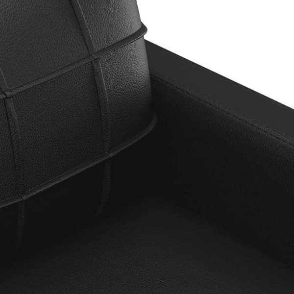 Maison Exclusive - Sæt af 2 sofaer med puder i sort kunstlæder