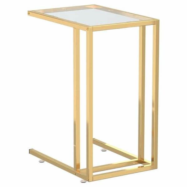Maison Exclusive - Skrivbordstablå Transparent 50x35x65 cm Härdat glas Transparent