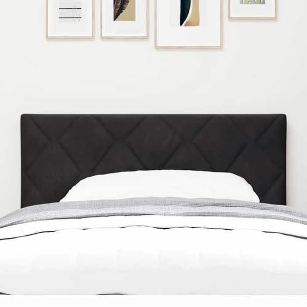 Maison Exclusive - LED Hovedgærde Sort 90 cm Velour