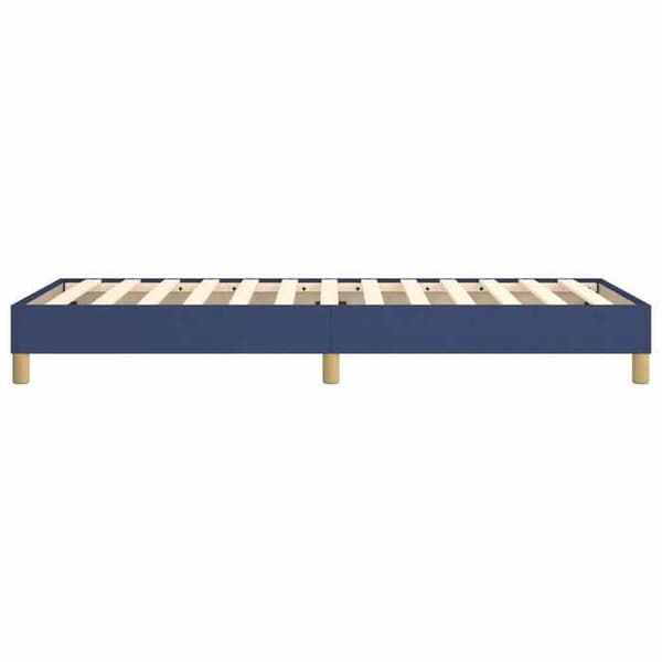Maison Exclusive - Sängram med ribbor blå 80x200 cm tyg blå