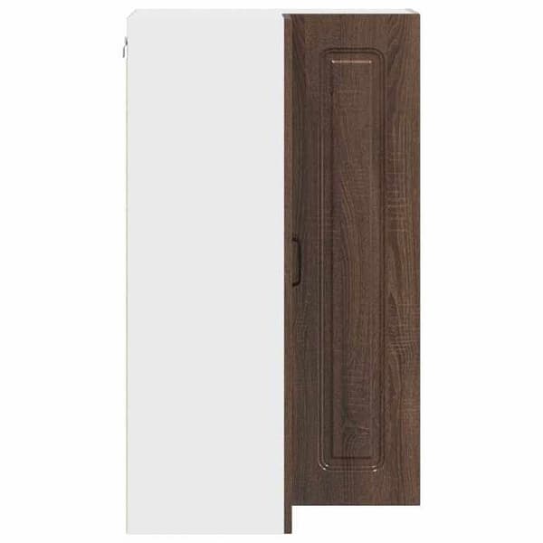 Maison Exclusive - Diskmaskinspanel Kalmar Brun ek 57 x 57 x 100 cm Brun ek