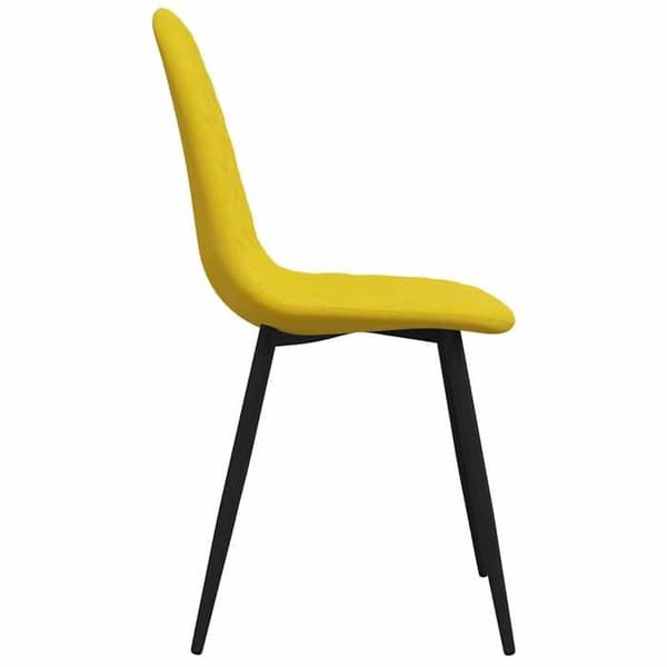 Maison Exclusive - Matstolar set om 4 Senapsgul Sammet