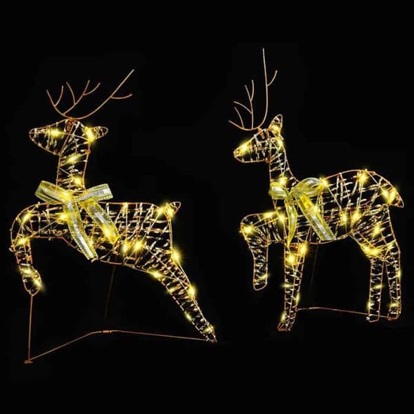 Maison Exclusive - Julren 2 st 40 LED Varm vit Vit varm