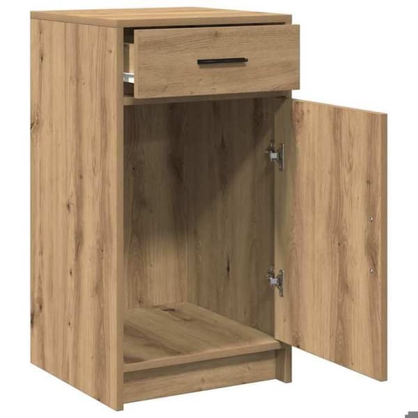 Buffet - EKSKLUSIVT HUS - 40 x 40.5 x 75 cm - Ingeniørtræ - Brun - Leveres samlet