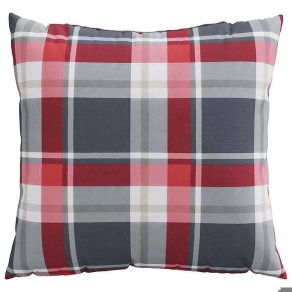 Maison Exclusive - Sofa puder 4 stk. rød ternet 40 x 40 cm i stof