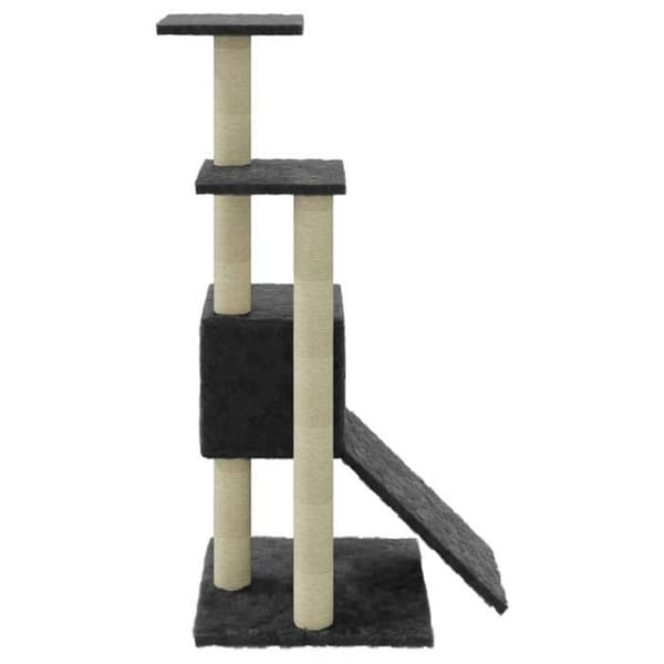 Kattetræ - Eksklusivt Hus - Sisal - Mørkegrå - 92 cm Mörkgrå