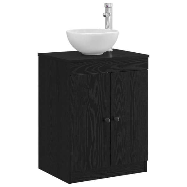 Maison Exclusive - Badeværelsesskab Sort 54 x 41 x 70 cm Ingeniørtræ