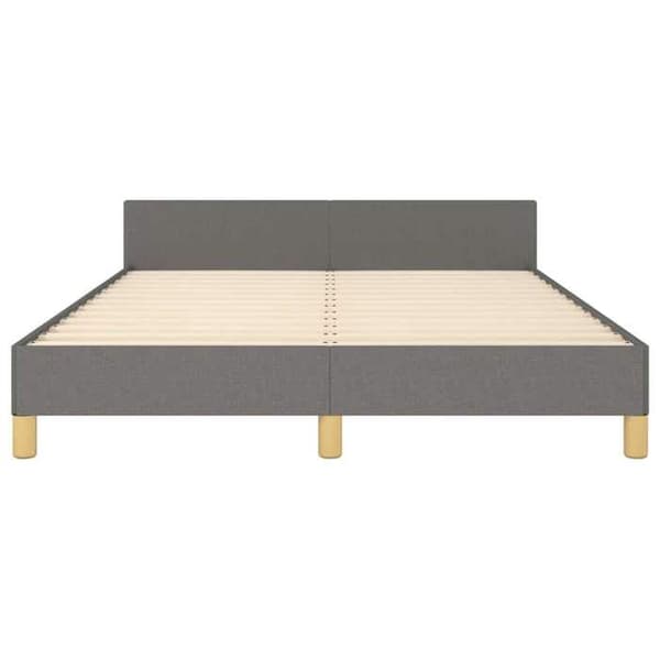 Maison Exclusive - Sengebund uden madras grå 140x190 cm stof