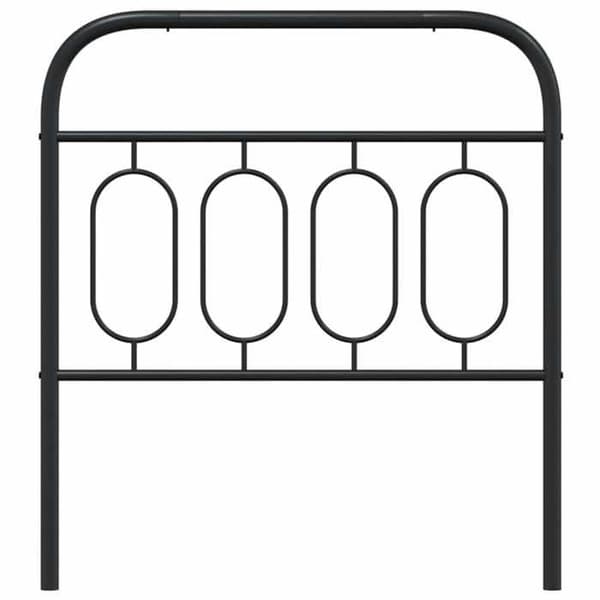 Maison Exclusive - Erstatnings hovedgærde i sort metal 90 cm