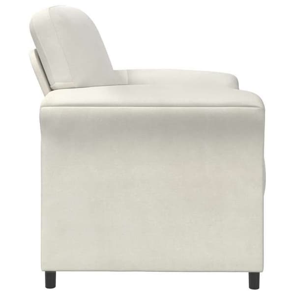 Maison Exclusive - 1-personers sofa i cremevelour