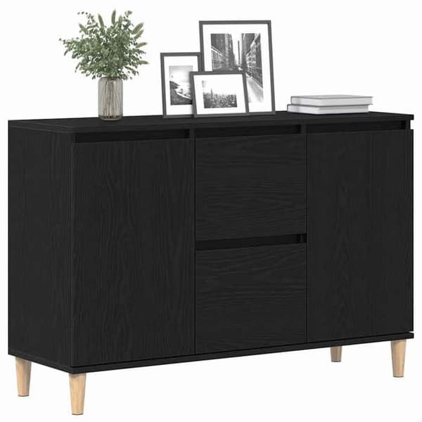 Maison Exclusive - Buffet Sort 102 x 35 x 60 cm Ingeniørtræ Svart