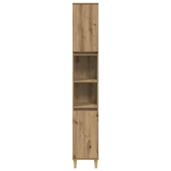 Maison Exclusive - Badeværelsesskab i håndlavet eg 30x30x190 cm