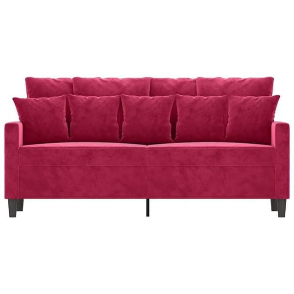 Maison Exclusive - 2-paikkainen sohva Bordeaux-punainen 140 cm Sametti