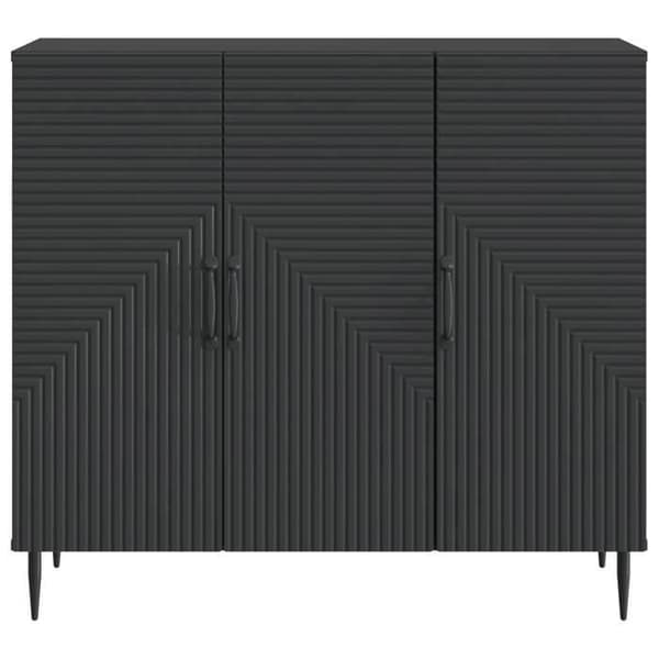 Maison Exclusive - Buffet Sort 89 x 34,5 x 80 cm Ingeniørtræ