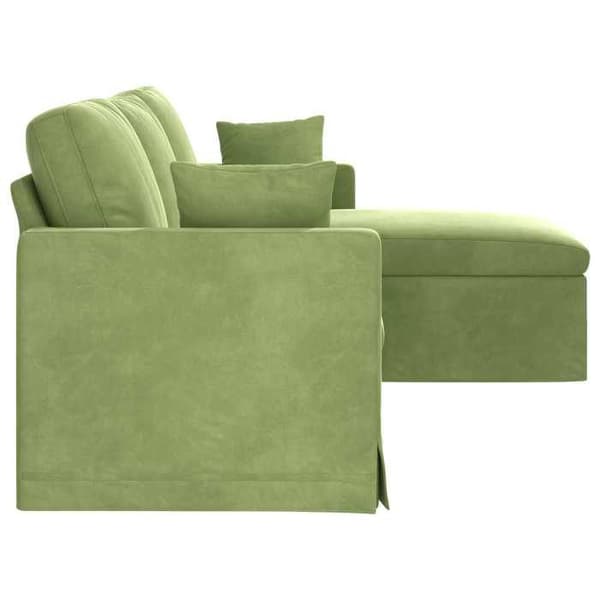 Maison Exclusive - Lys grøn sofa 228 x 134 x 80 cm Velour