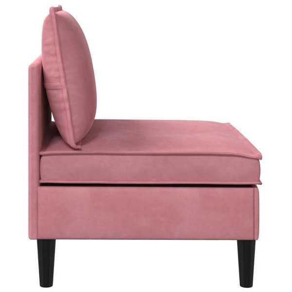 Maison Exclusive - Mellem sofa med opbevaring i rosa velour