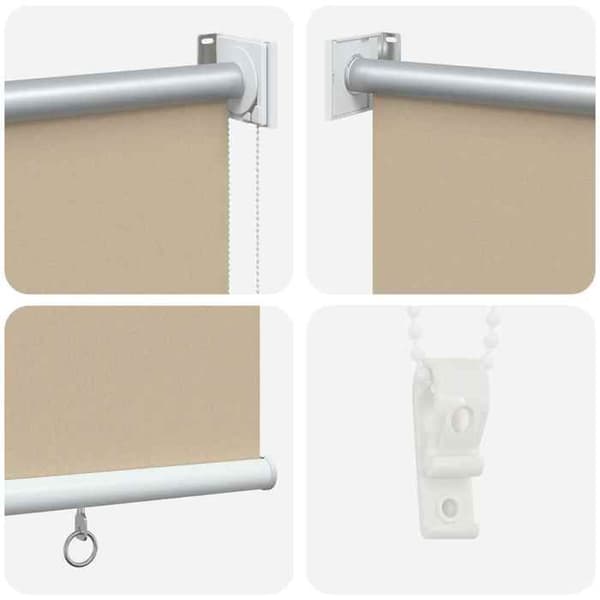 Maison Exclusive - Rullende udendørs butik UV-beskyttelse Beige Polyester