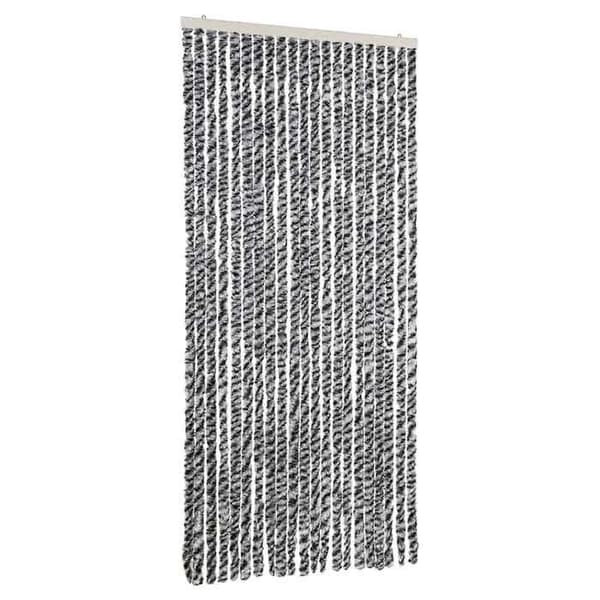 Maison Exclusive - Harmaa ja musta-valkoinen hyttysverkko 90x200 cm chenille