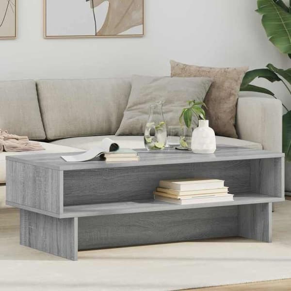 Maison Exclusive - Sofabord Grå Sonoma 100 x 46 x 35 cm Ingeniørtræ