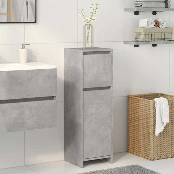 Maison Exclusive - Badrumsskåp Grå betong 30x30x95 cm Agglomerat