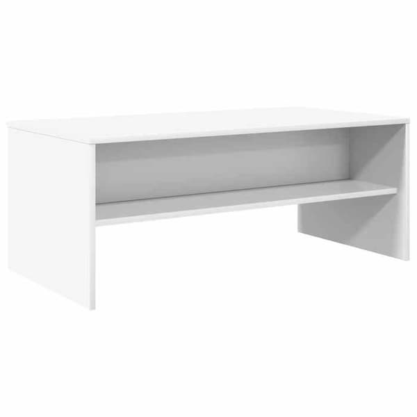 Bord - EKSKLUSIV HUS - 100 x 50 x 40 cm - Ingeniørtræ - Rektangulær - Indbyggede hylder Vit