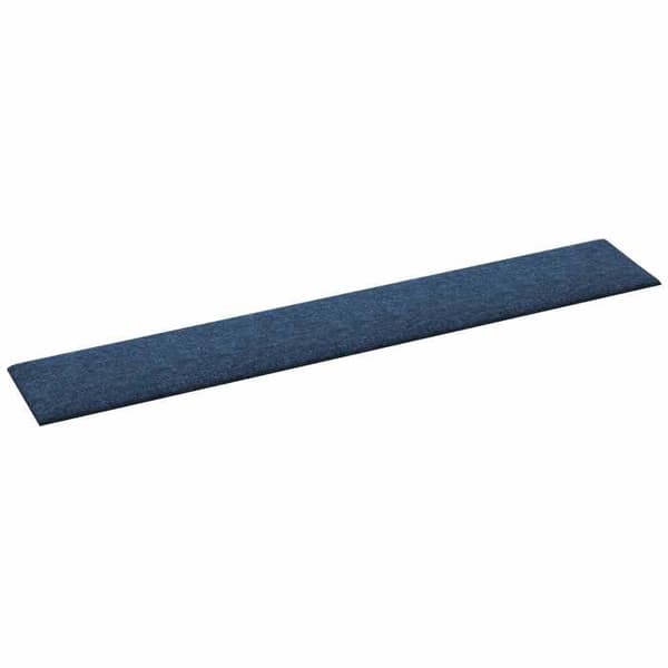 Væghovedgærde - EKSKLUSIV HUS - Rektangulær - Blå - 90 x 15 cm - Stof & ingeniørtræ Blå