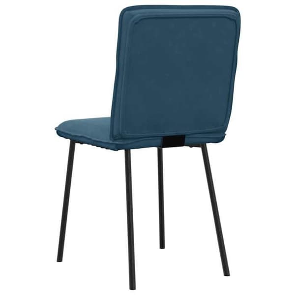 Maison Exclusive - Matstolar set om 6 blå sammet