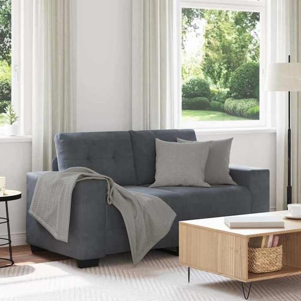 Maison Exclusive - Mørkegrå sofa 160x77x82 cm velour