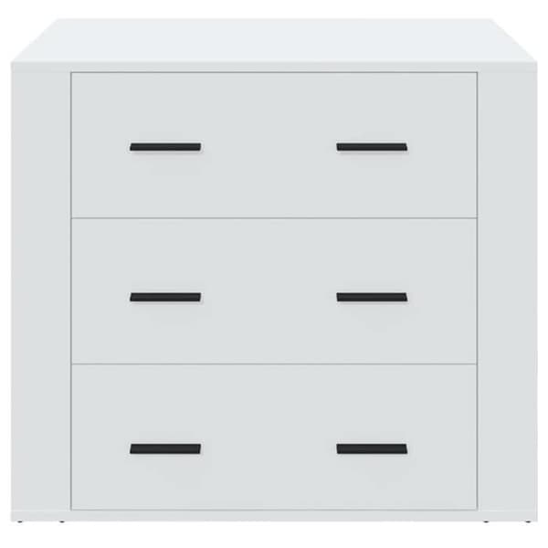 Maison Exclusive - Buffet Hvid 80x33x70 cm Ingeniørtræ