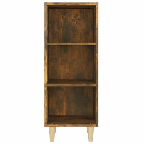 Maison Exclusive - Buffet Røget Eg 34,5x32,5x90 cm Ingeniørtræ