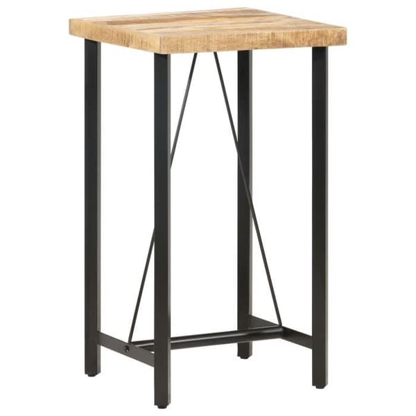 Maison Exclusive - Barbord 60x60x107 cm Rå mangoträ